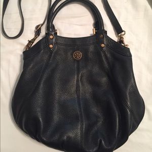 Tory Burch black purse can be worn crossbody
